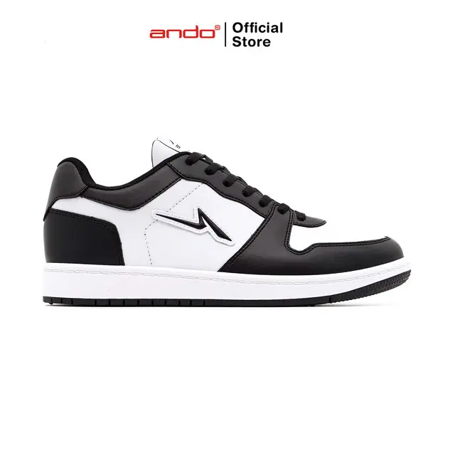 Ando Official Sepatu Sneakers Tricks Alpha Pria Dewasa - Putih/Hitam 0