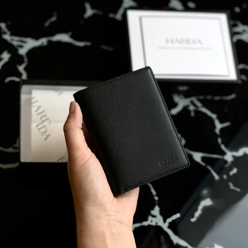 Ví Da Bóp Da Đứng Harda Form Mini - Da Saffiano 5