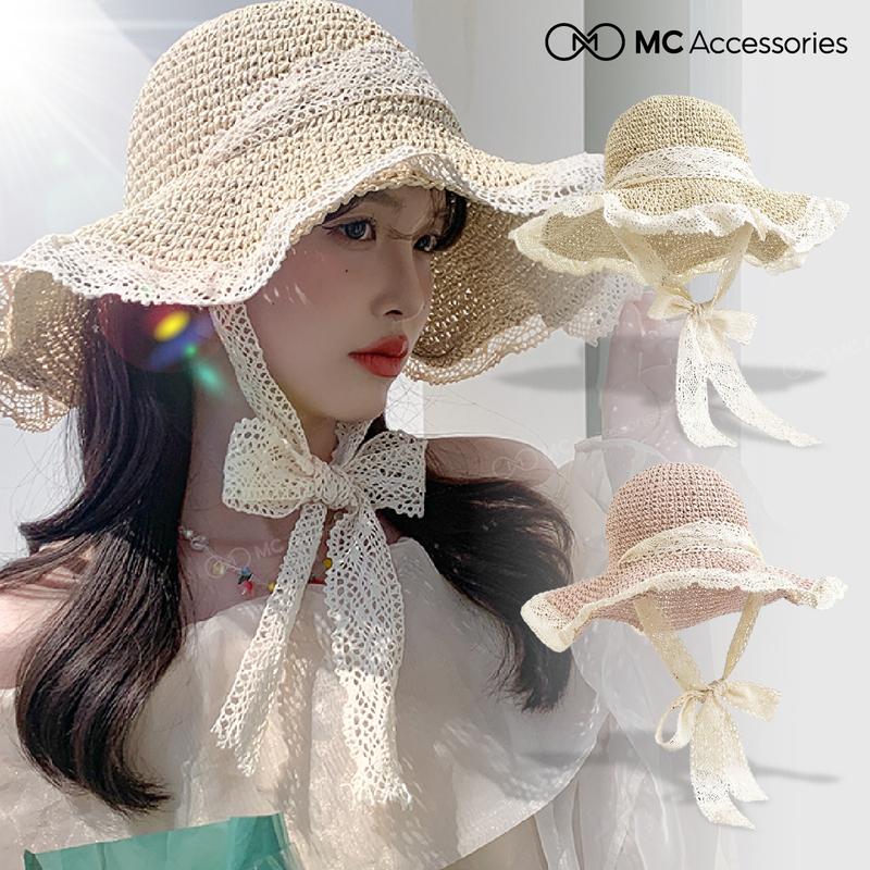Mũ Cói Mềm Vintage JMC02 Jussy Fashion Phong Cách Nón Cói Đi Biển Nơ Ren Có Size Cho Mẹ Và Bé Nhiều Màu Hot Hat Cho Bé
