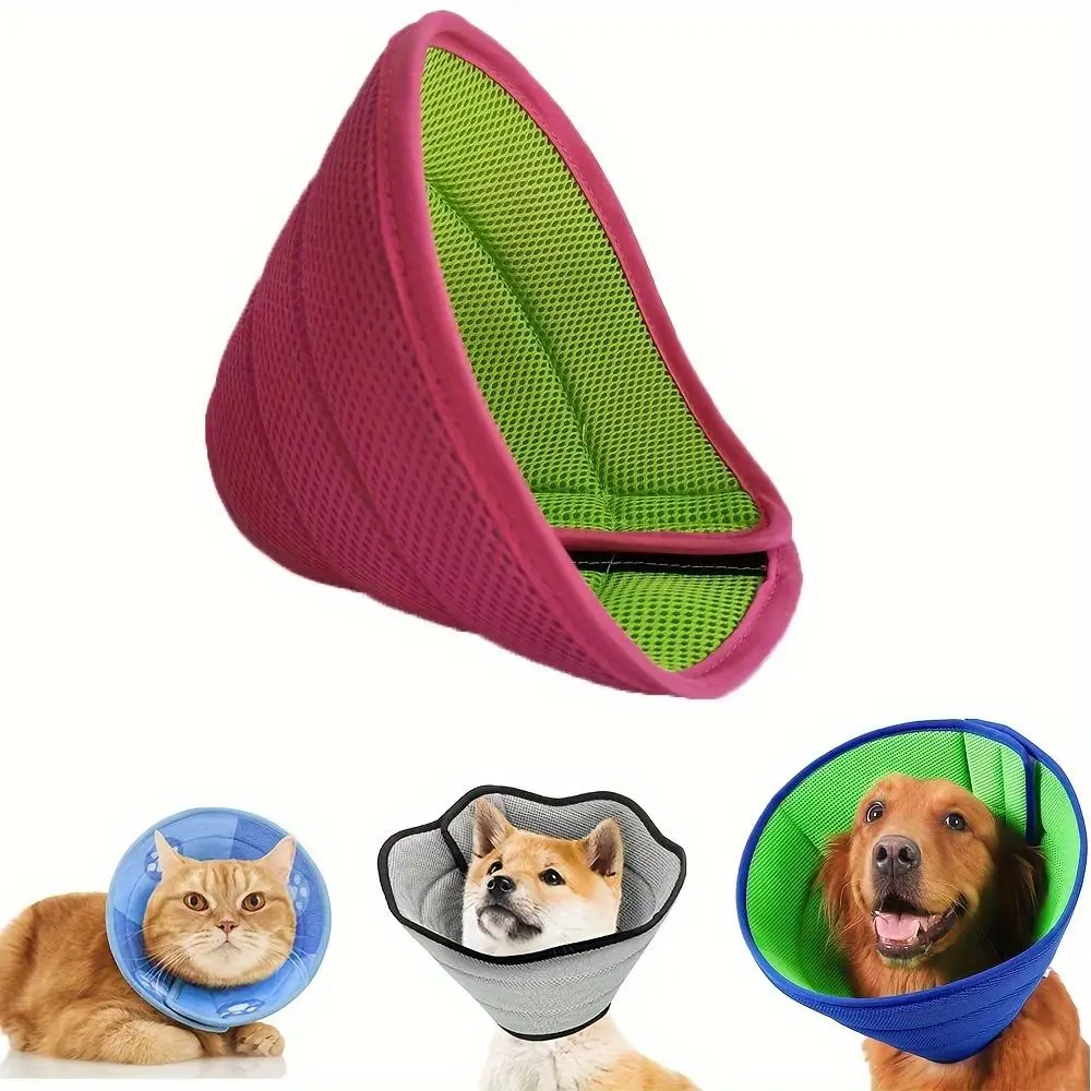Adjustable Dog Collar, 1 Count Soft Breathable Pet Recovery Collar, Pet Supplies for Small Medium Large Dogs & Cats