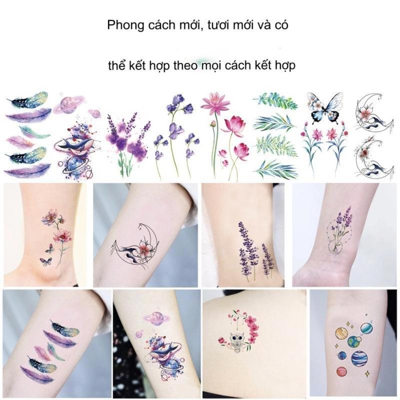 Miếng dán hình xăm tạm thời, Với thiết kế siêu cute dành cho các bạn yêu tattoo - The Sally Shop 0