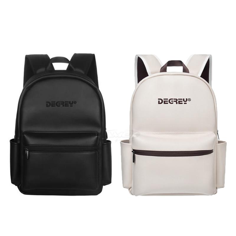 Balo Da Degrey Basic - Hàng thêu, Da đẹp, Khóa kéo logo kim loại + Tặng kèm tag, giấy thơm - Kamex store