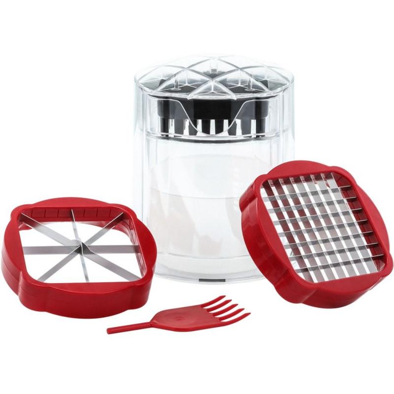 Product Introduction of Multifunctional Fast Cutting Fruits Slicer Cup Several Slicing Options Core Removal Slicing Tool Precise Fruits Slicer 15