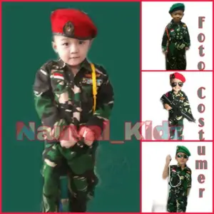 Baju Seragam Profesi Anak TNI-AD/ Doreng [khusus Baret]