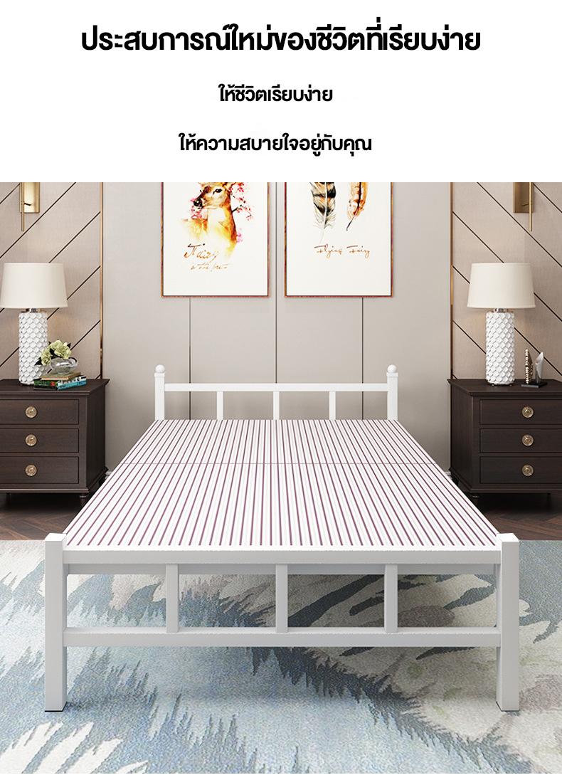 Product Introduction of M MALL single bed Nursing bed เตียงไม้พับได้ เตียงเดี่ยวสำหรับนอนกลางวัน เตียงแบบพกพา ไม่ต้องติดตั้ง เตียงขนาดเตียงนอนพับได้ เต 14