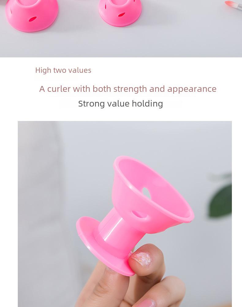 Product Introduction of Factory Direct Sales Mushroom Hair Curler Bell Hair Curler Hair Roller Silicone Hair Curler Eight-Character Bangs Roller Haircare Heatless 12