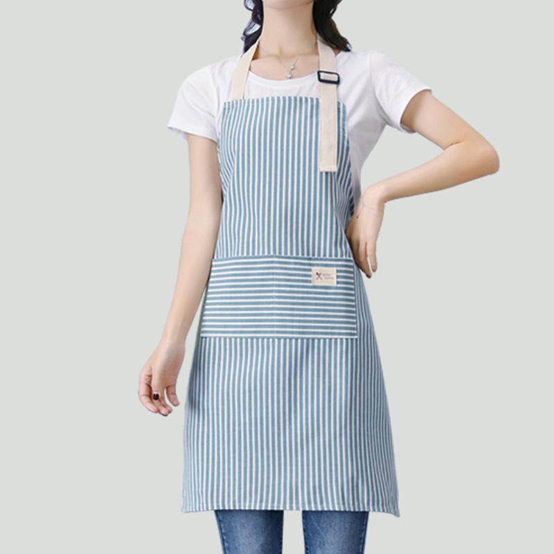 Product Introduction of Kitchen Apron Oil-proof Striped Japanese Aprons For Restaurant Work Chef Waiter Adjustable Size Household Kitchen Accessories Cleaning Cooking Baking Apron 17