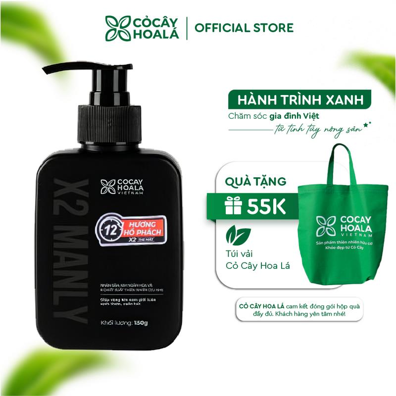 [XẢ KHO 99k] Dung dịch vệ sinh nam X2 Manly Cỏ Cây Hoa Lá hương Hổ Phách 150g - DATE 12/2025
