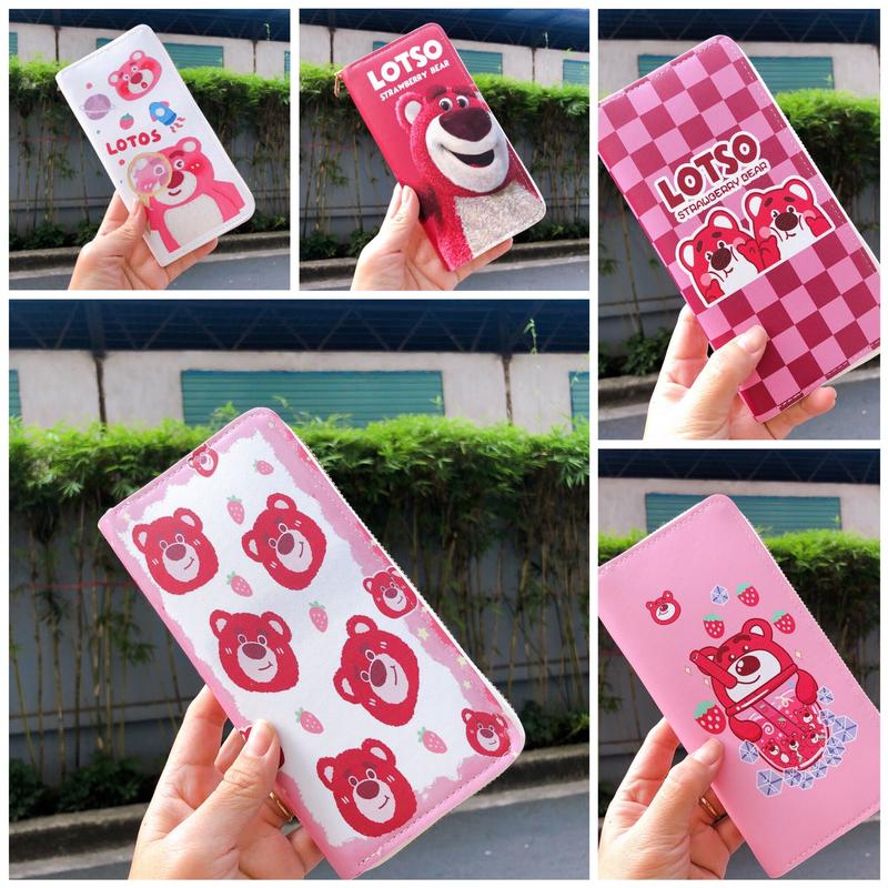 Ví in hình gấu Lotso siêu xinh nhiều ngăn