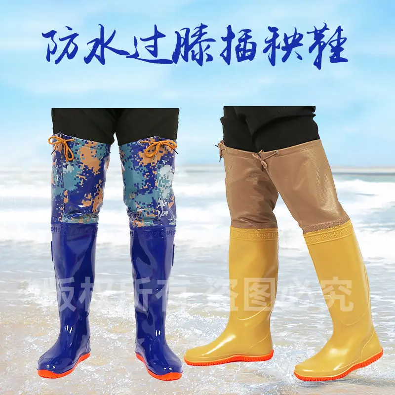 Giày cấy giống lúa, xiada, đế mềm, giày ruộng lúa, ống cao, thích hợp cho đất nông nghiệp, ủng chống trượt, giày mưa, ủng cao su, giày chống thấm nước, năm 2024 4