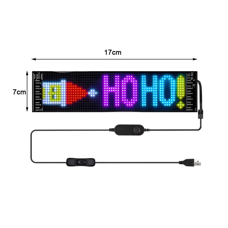 Product Introduction of Car LED Sign Bluetooth APP Control LED Message Scrolling Display Board F 8