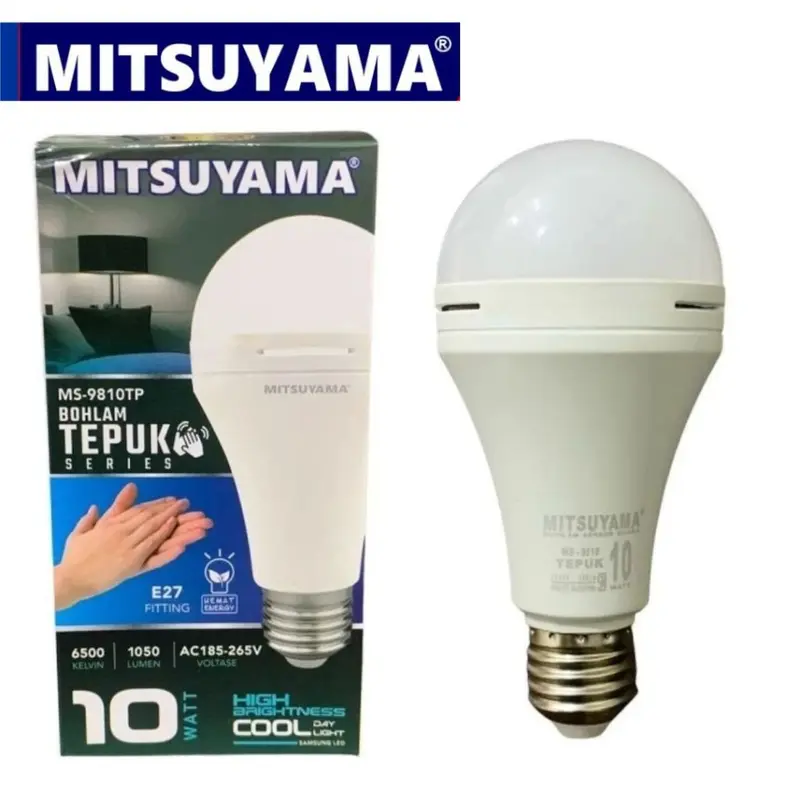MITSUYAMA Bohlam LED Sensor Tepuk Tangan 10 Watt Lampu Tepuk Series 1