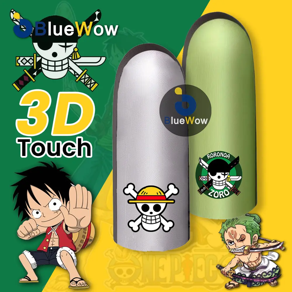 【BARU】BlueWow Sarung Jari Gaming Kain Perak 3D Nilon Tahan Aus Kandungan Perak Sensitivitas Tinggi Ultra Tipis, Sarung Jari Gaming Sensitif 0,3mm Sarung Jari Anti Selip Sarung Jari Gaming
