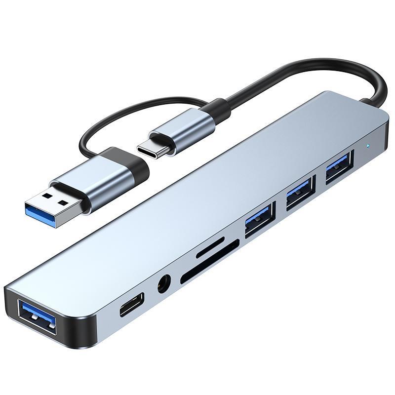USB 3.0 Hub, 1 Count USB A/USB C Hub, Multi-port USB Splitter Docking Station For MacBook Pro/Air, Computer Accessories 2