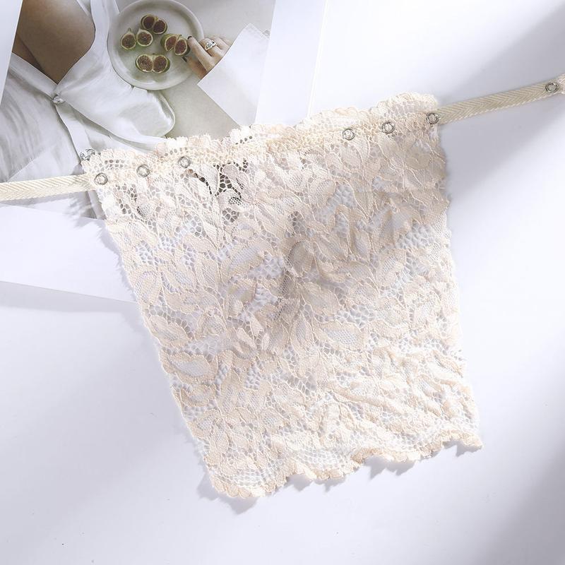 Product Introduction of One piece lace women's seamless and exquisite short, sexy strapless invisible bra with anti light smudging device 13