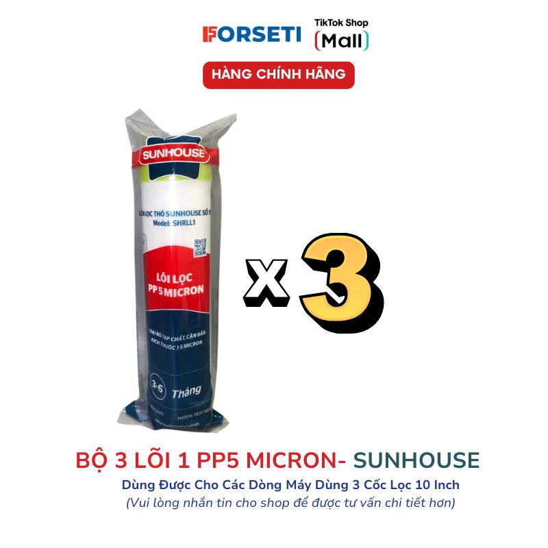 Bộ 3 lõi lọc nước 111 dành cho máy lọc nước Sunhouse