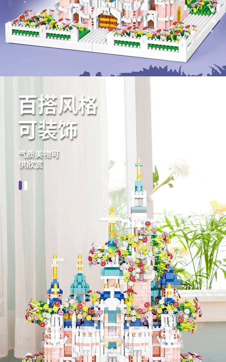 Product Introduction of บล็อกตัวต่อเลโก้ที่เข้ากันได้กับดิสนีย์, ของเล่นเพื่อการศึกษาสำหรับเด็กผู้หญิง, เกมประกอบ, ปราสาท Huabao ยักษ์, ของขวัญเจ้าหญิง, ปี 2025 6