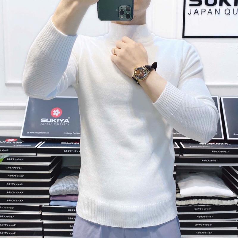 Áo len nam cổ lọ form body len xịn mềm mịn chống xù tôn dáng Menswear Nhung 1