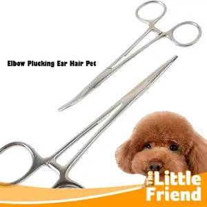 Gunting Pembersih Pencabut Bulu Telinga Anjing Kucing Bahan Stainless Steel