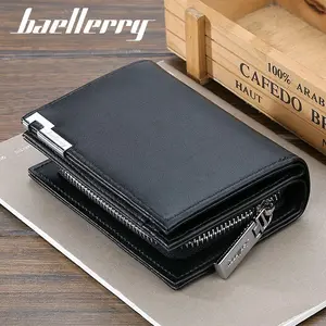 BAELLERRY 1102 Dompet Pria Pendek Bahan kulit PU Leather premium BAEOS Kulit PU