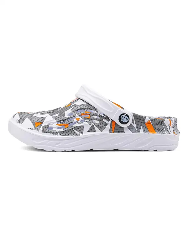 Men's Regular Fit Clogs, Casual Comfortable Breathable Non-slip Slippers, Fashionable Slippers for Indoor & Outdoor Wear, Walking Shoes 2