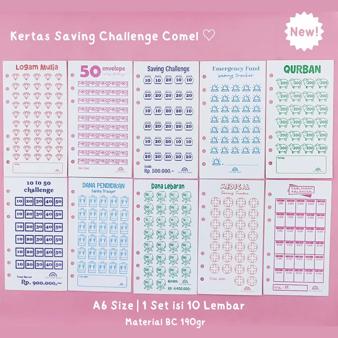 KERTAS SAVING TRACKER COMEL