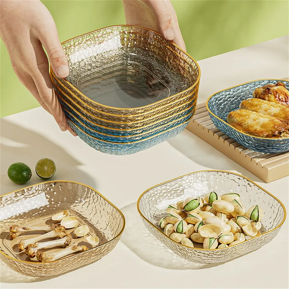 Food Tray Fruit Plate Snack Plate Plastic Storage Dish Kitchen Trash Dish Snack Small Dish