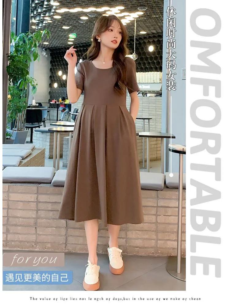 Product Introduction of Pakaian Kehamilan, untuk Wanita, Saiz Besar M-5XL, Pakaian Bersalin, Pakaian Panjang Longgar, Gaya Korea, Rekaan Polos, Sesuai untuk Wanita Hamil Lengan Pendek Maternity Ibu 11