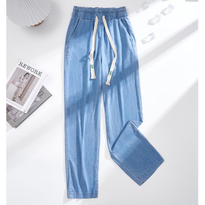 Quần Jean Baggy Nữ Lưng Thun – Thoải Mái Phong Cách Mỗi Ngày