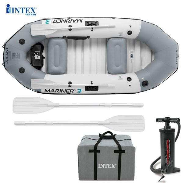 Thuyền bơm hơi MARINER 3-4 người CAO CẤP chống lật INTEX 68373 68376 bảo hành 12 tháng Cao Su Sport 3