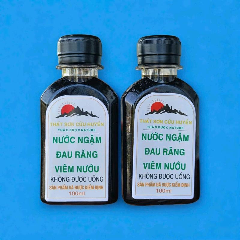 Combo 2 chai nước ngậm đau răng, viêm nứu Thất Sơn Cửu Huyền (100ml x 2) Nước Súc Miệng