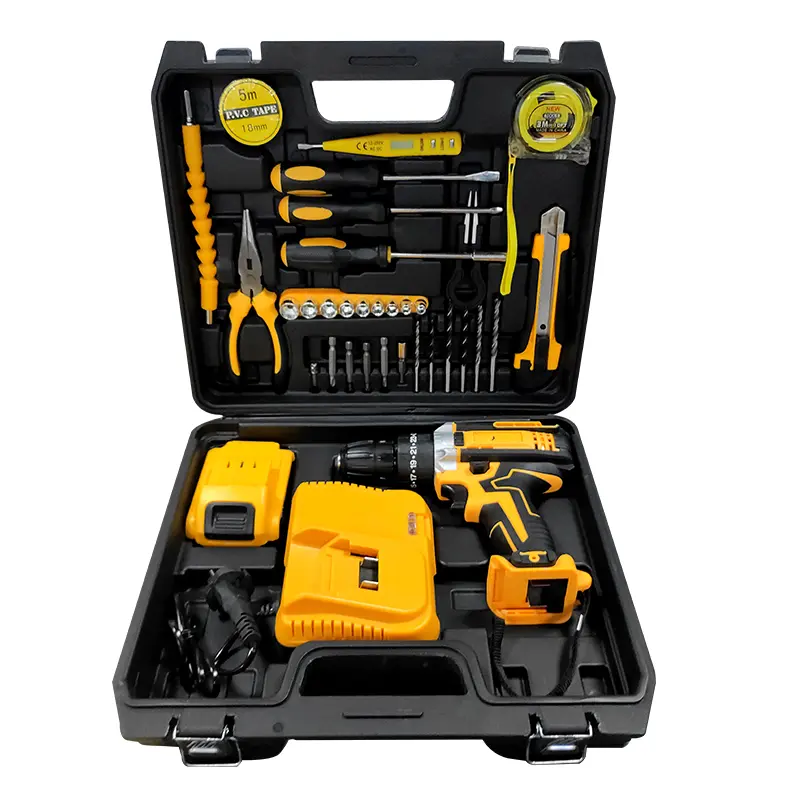 TOOLBOX Mesin bor baterai impact drill bor listrik bor beton Multifunctional toolbox--B511 Pro 8