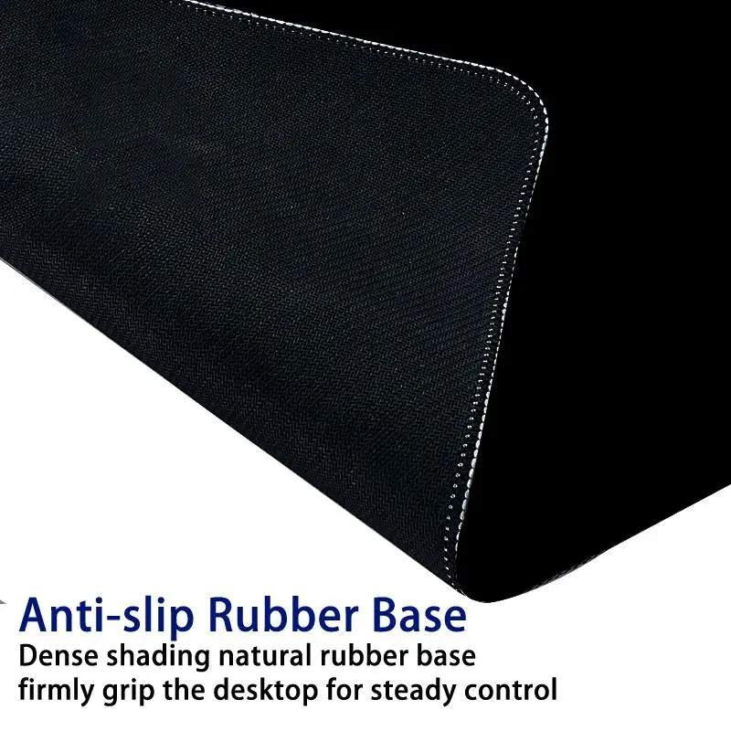 Letter Pattern Mouse Pad, 1 Count Rectangle Gaming Mouse Pad, Non-Slip Rubber Base Stitched Edge Desk Pad for Home Office Game Room 8