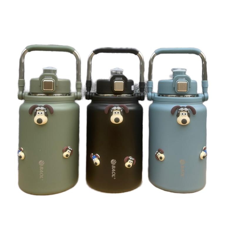 ￼Bình Giữ Nhiệt Baol Mẫu Mới Y17 Dung Tích 1800l Có Ống Hút, Tặng Cọ Vệ Sinh Bình Và Sticker, Giữ lạnh 20 tiếng