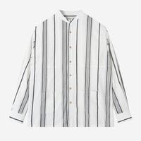 Gambar Baju Muslim Duha Muslimwear - Baraa Shirt Long Sleeve - White Black dari Duha Muslim Wear Kota Tangerang 1 Tokopedia