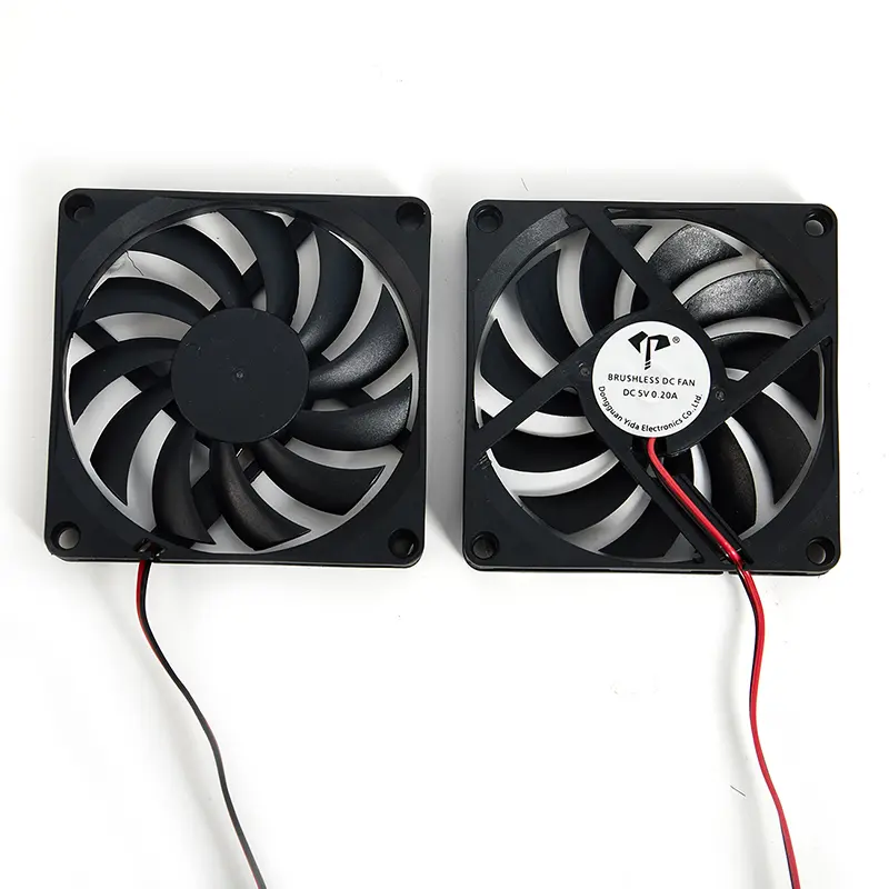 Quạt Làm Mát Không Chổi Than 8010, 5V, 12V, 24V, 2 Chân, 80X80X10Mm, Tản Nhiệt 0