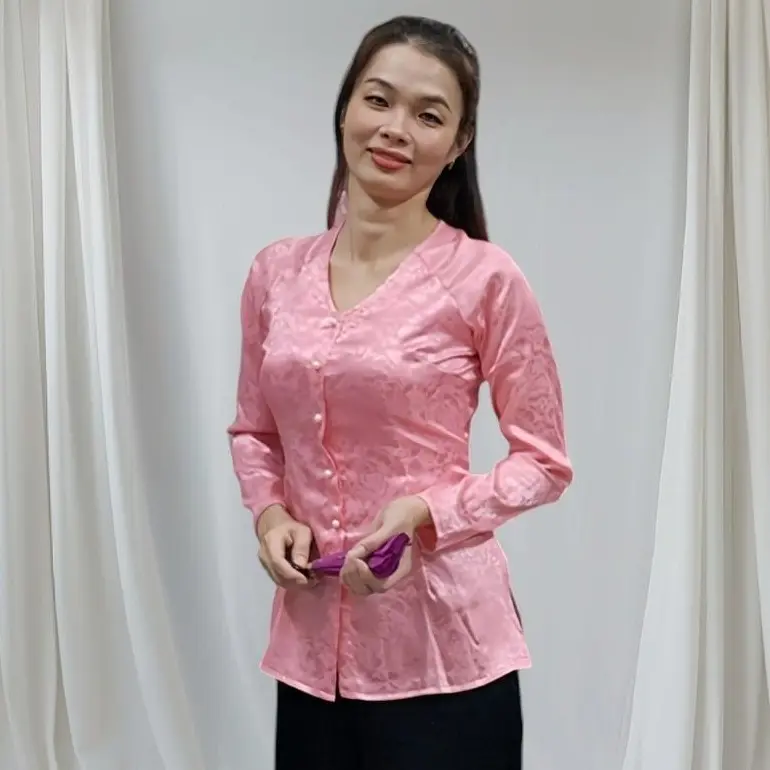 SÉT ÁO LẺ, QUẦN LẺ   BÀ BA CỔ TIM TRUYỀN THỐNG , ÁO VẢI GẤM 2 DA, DUYÊN DÁNG LỊCH LÃM,  PHONG CÁCH HIỆN ĐẠI , TRẺ CHUNG, DỄ THƯƠNG,MẪU MỚI NHẤT ,GIÁ RẺ Nữ Women 3