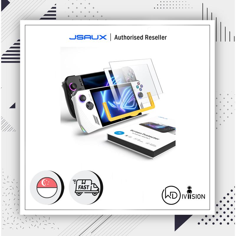 [ 2 Pack ] Official JSAUX Anti Glare / Matte 9H Hardness HD Tempered Glass Screen Protector ASUS ROG Ally / X & MSI CLAW 0