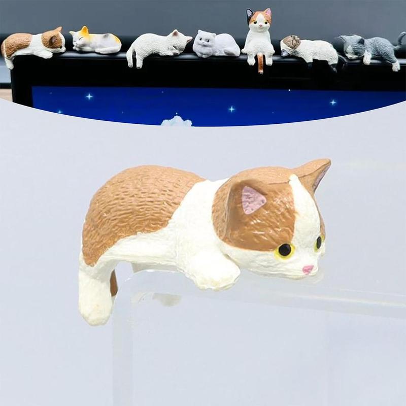 Exasinine 10Pcs Ini Cat Car Interior Accessories Decorations Cute Cat Car Dashboard Decor Funny Rear View Mirror Gift P 282575413 - View #2