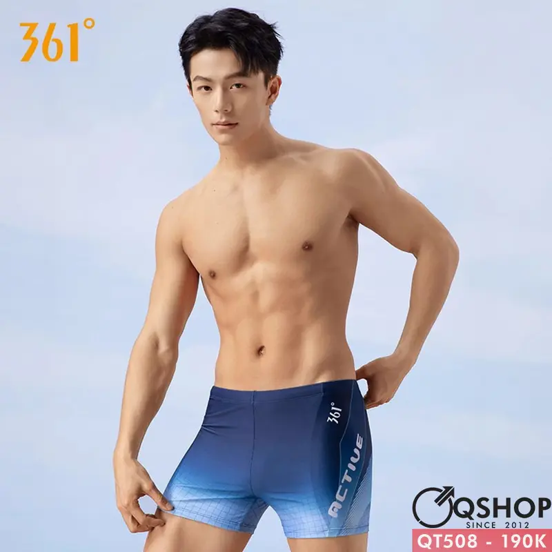 Quần bơi nam boxer đơn giản năng động hàng nội địa Trung QSHOP - QT508 0