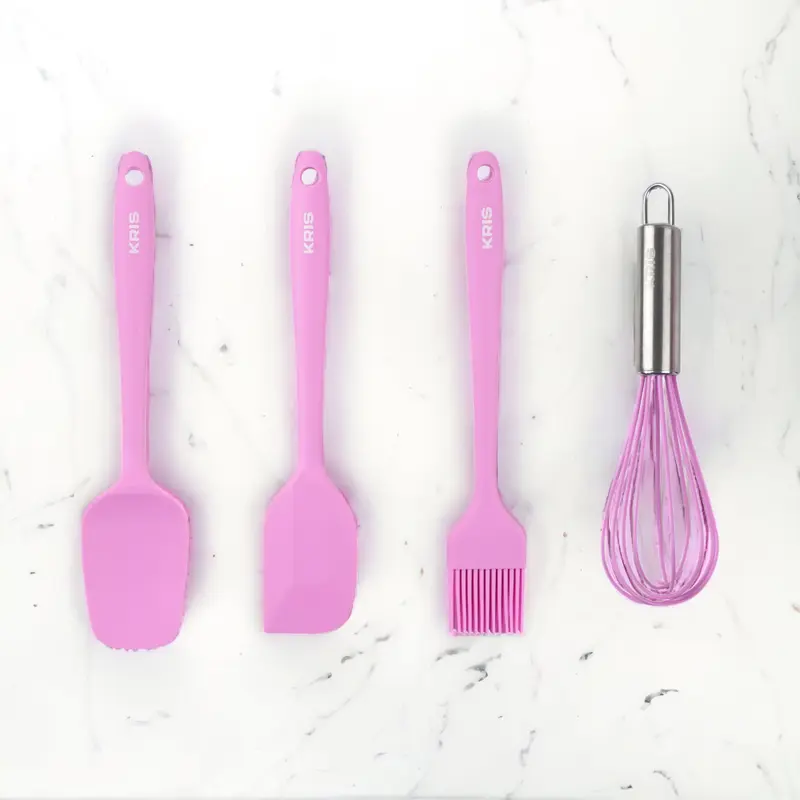 AZKO Kris Set 4 Pcs Alat Masak Kue - Ungu Muda 1