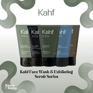 KAHF Face Wash Sabun Wajah Pria 100ml Skin Energizing And Brightening Triple Action Oil Comedo Defense Acne Gentle Exfoliating Scrub ..
