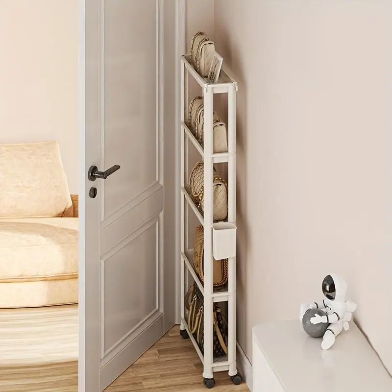6 Layer Door Storage Box, 1 Count Modern Style Space Saving Storage Rack, Home Organizer for Kitchen, Bathroom, Bedroom, Living Room