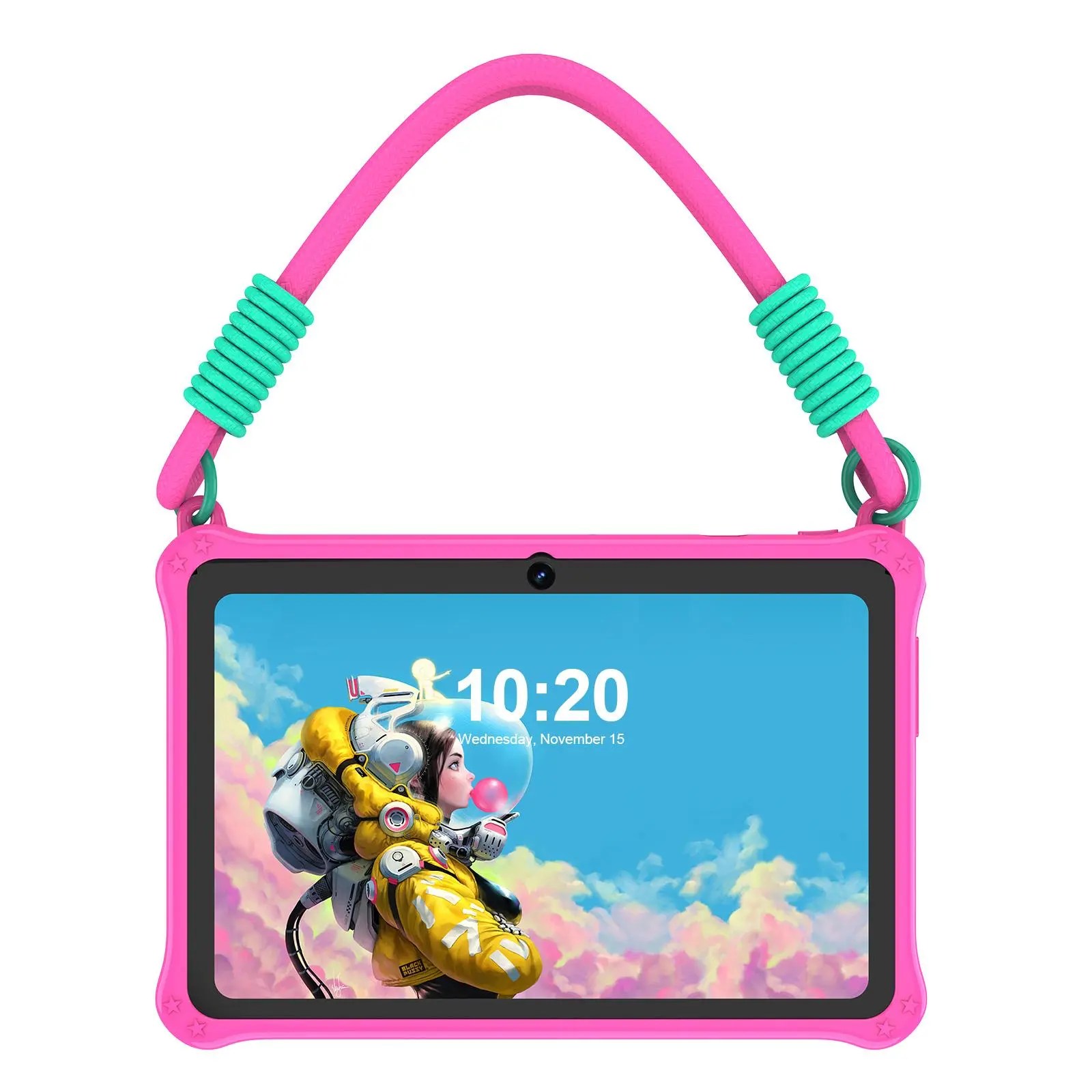 PRITOM K7 7 Inch Android 13 Tablet, 2G RAM 32G ROM Tablet with Silicone Case for Home & School, Fashionable Educational Tablets with Lanyard, Tech Gadgets 2024