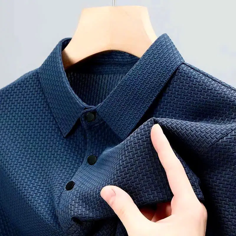 Áo Polo Nam Cao Cấp, Chất Liệu Lụa Lạnh Co giãn, Thấm Hút Mồi Hôi, Mặc đi làm , đi chơi. - 1