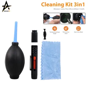 Cleaning Kit 3in1 Blower Lens Pen Microfiber Cloth Camera Kamera Pembersih Brush