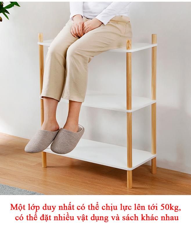 Kệ Gỗ Decor 2-3-4-5 tầng mang phong cách Hàn Quốc, Kệ trang trí phòng khách, phòng ngủ và nhà bếp 5