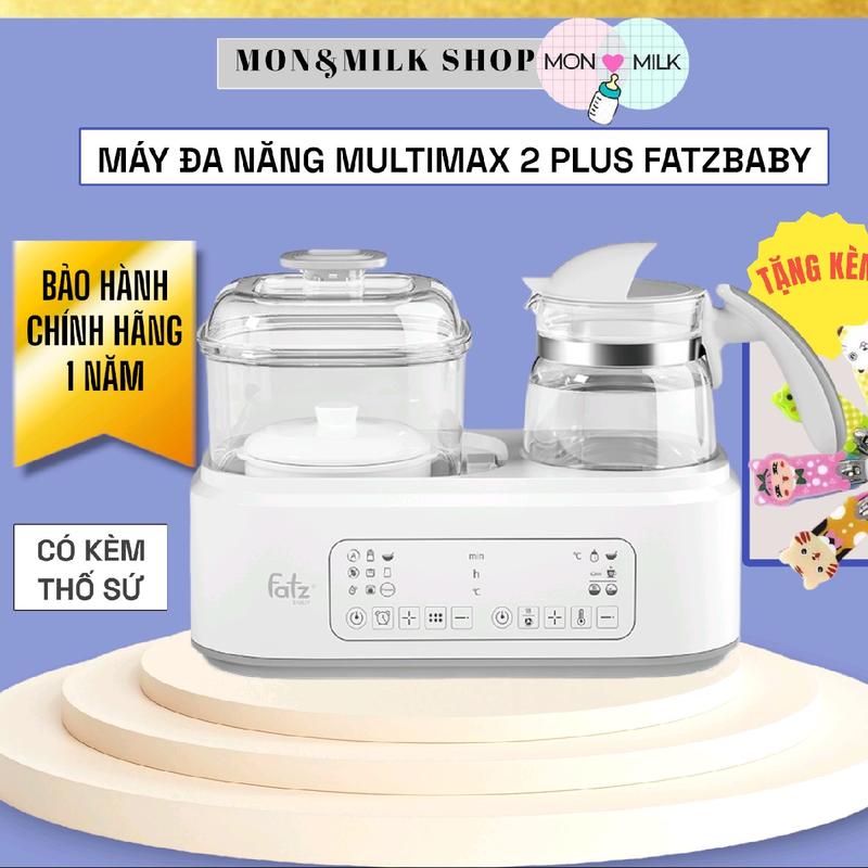 Máy đa năng cao cấp, hâm sữa, tiệt trùng sấy khô, đun sôi khử clo, làm sữa chua, sấy hoa quả, nấu cháo Multimax 2 plus