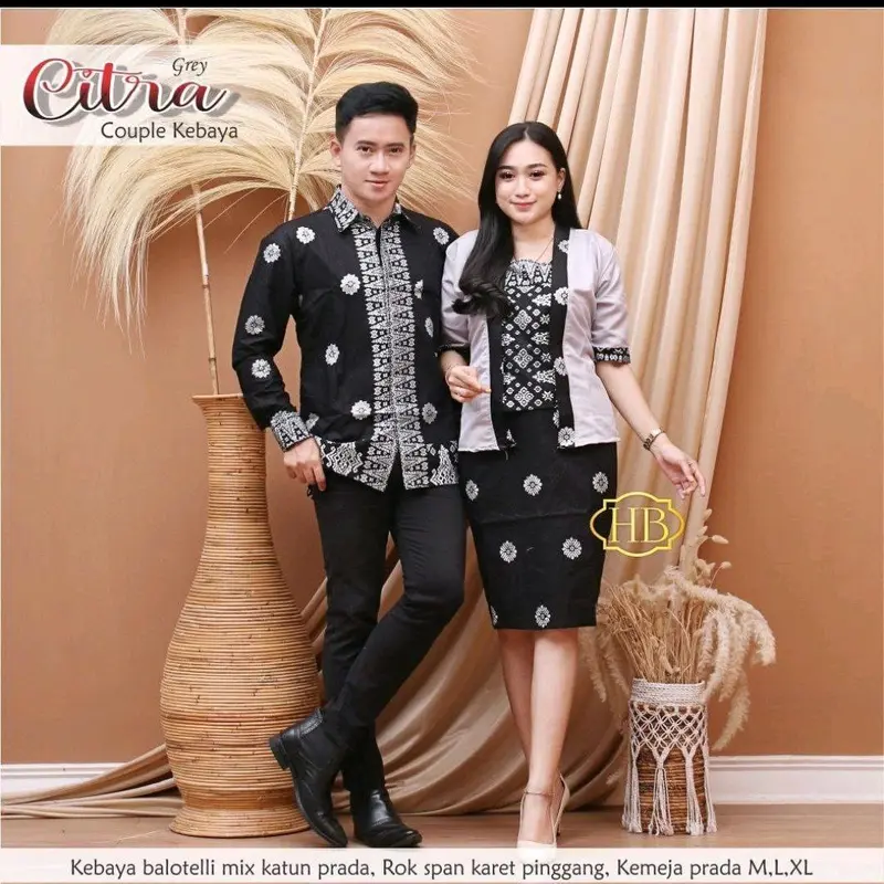 Baju Batik Couple Natal Dress Natal Motif Citra 1