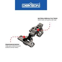 Gambar DEKKSON Engsel Sendok H-SERIES Slow Motion Soft Close SD 01N Titanium - FULL Titanium Nickel dari Dekkson Official Shop Kota Administrasi Jakarta Barat 4 Tokopedia